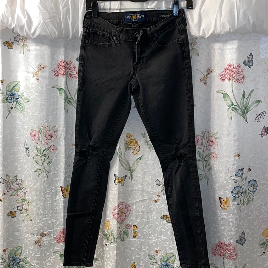 Lucky Brand Black Denim Skinny Jeans